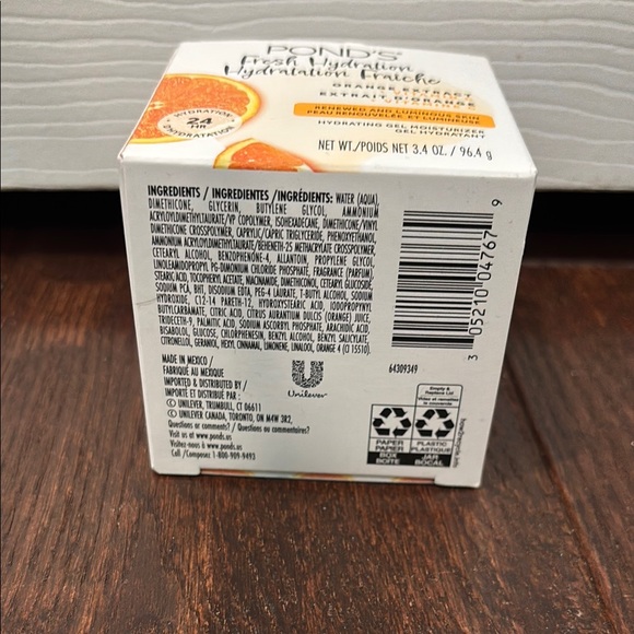 Pond's Fresh Hydration with Orange Extract Hydrating Gel Moisturizer NIB 3.4 oz - Picture 3 of 4